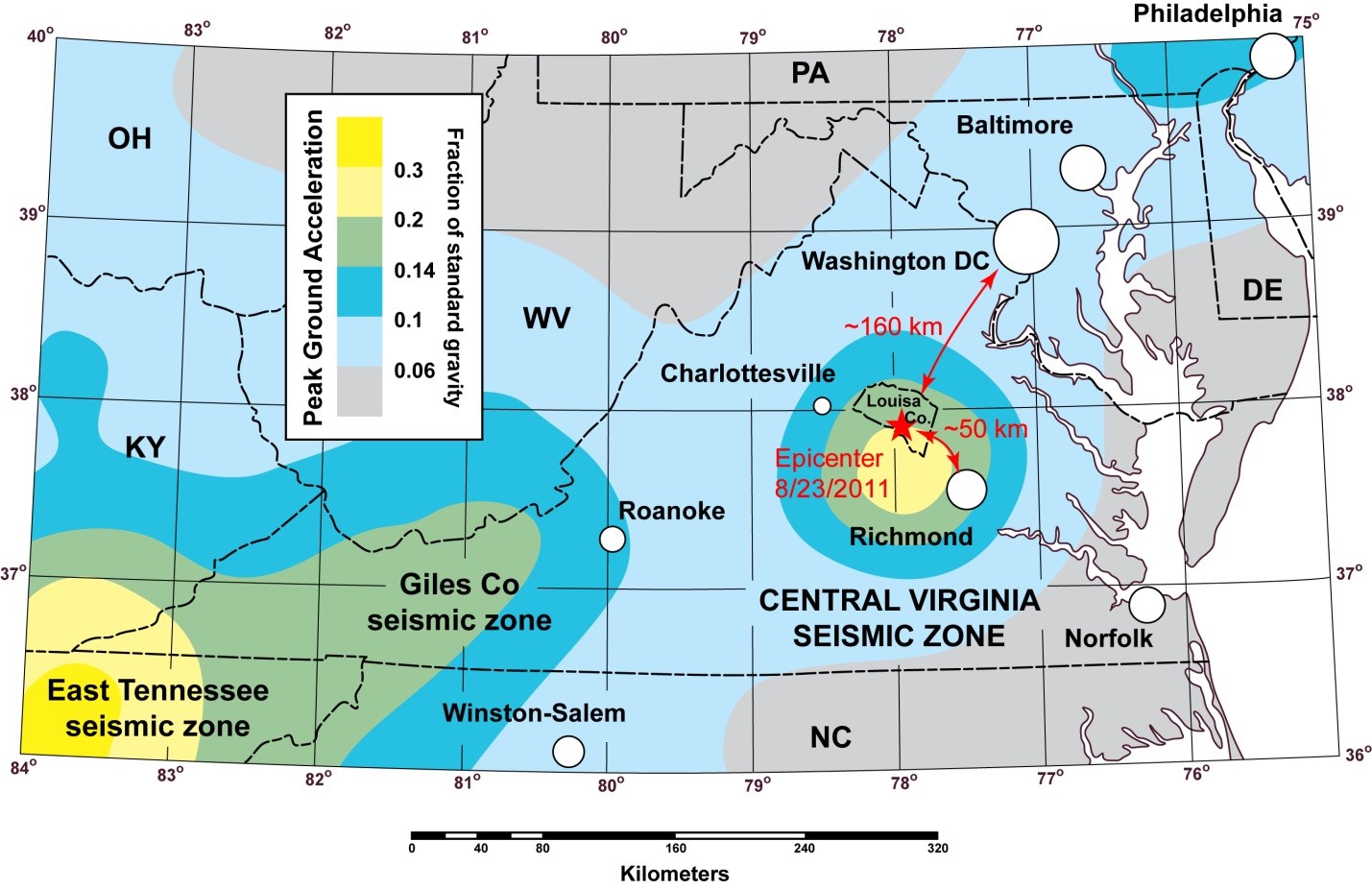 Earthquake in Louisa County, Virginia (August 23, 2011) U.S. Geological Survey
